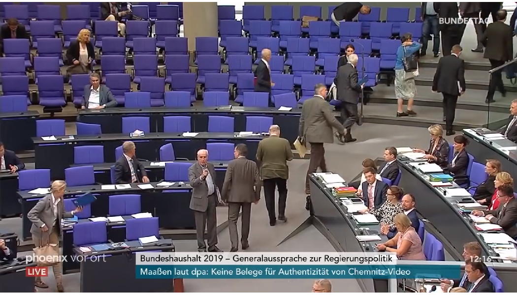 AfD verlässt den Plenarsaal - Bundestag - Faktum Magazin